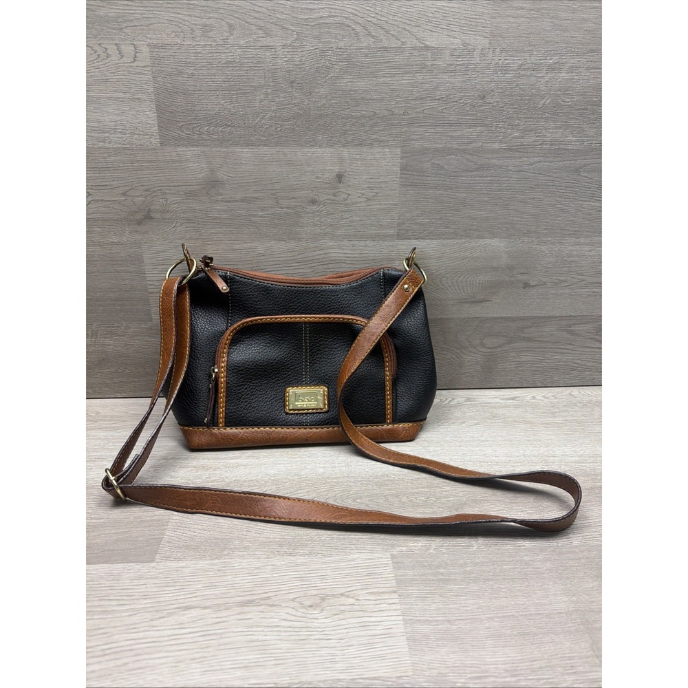 B.O.C. Born Concept  B.Ø.C. Pebbled Black Vegan Leather Shoulder‎ Bag